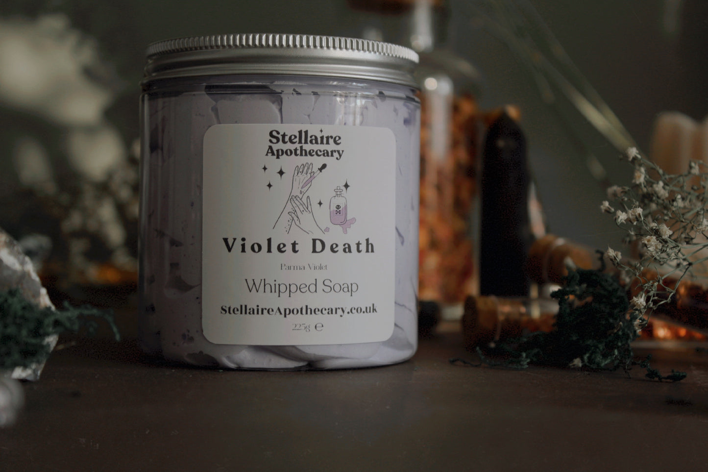 Violet Death Whipped Soap