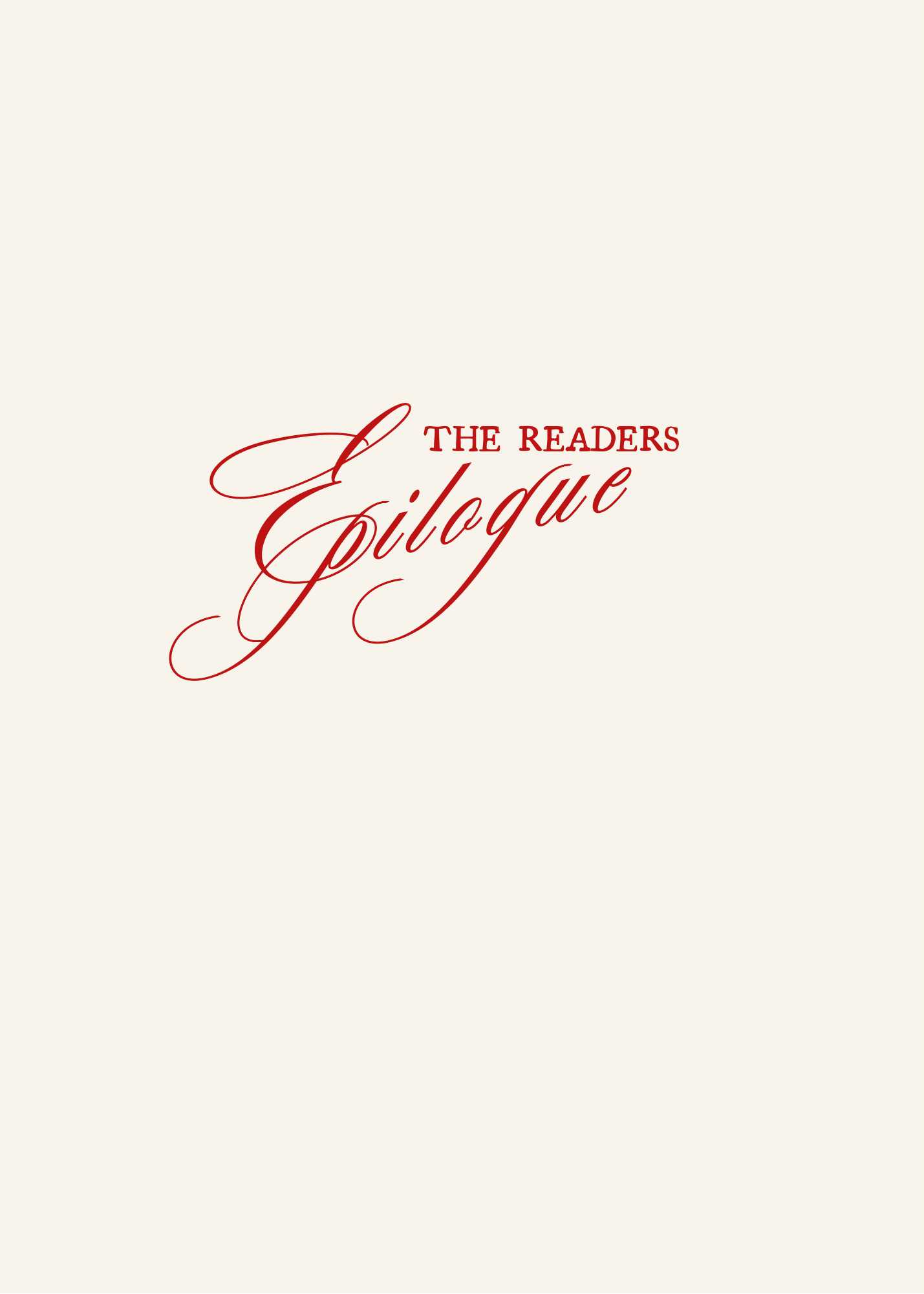 The Readers Epilogue