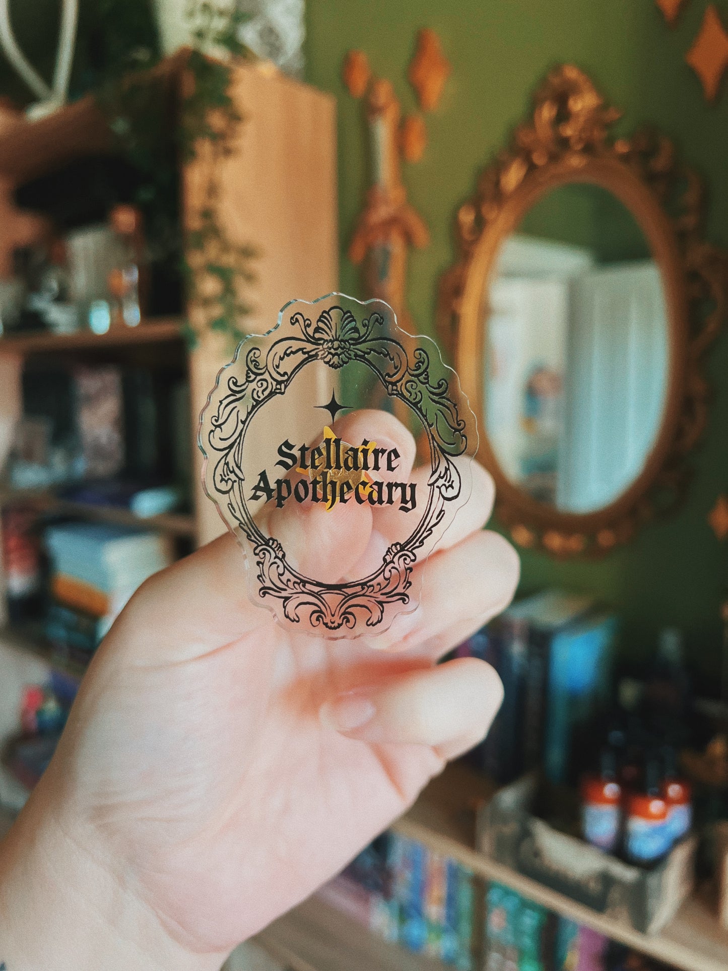 Stellaire Apothecary Clear Acrylic Pin